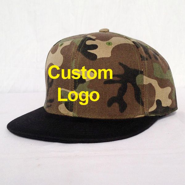 Sportler-Spieler-Kappe Erwachsene Große Kopf-Gurt-Firned Custom Headwear Golf Tennis Sun Camouflage Camo-Armee, die Baseball-Sport-Hut trägt