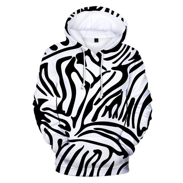 

hip hop kpop 3d hoodies animal texture men/women/kids fashion swearshirt 3d hoody autumn winter warm thin section casual top, Black