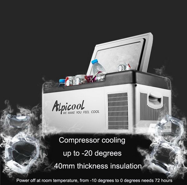 

20l dual using build-in battery refrigerator auto- refrigerator mini fridge compressor car with app design
