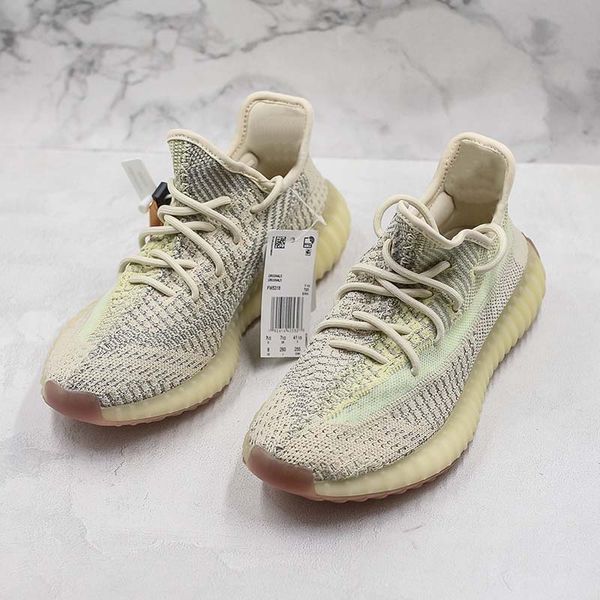 

Boot V2 Kanye West 2.0 Static Unisex TOP QUALITY Running Shoes Breathable Transparent Gypsophila Athletic Trainers Design Chaussures 7-12