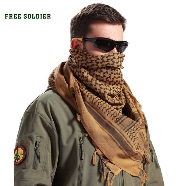 

soldier outdoor sports tactical male &women scarf for cycling windproof thicken mask scarf for head neck, Black