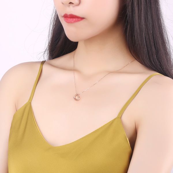

ожеѬеле solid gold подлинного au750 charm new classic еѬде 18k rose real пѬаведливо дл женин нео, Silver