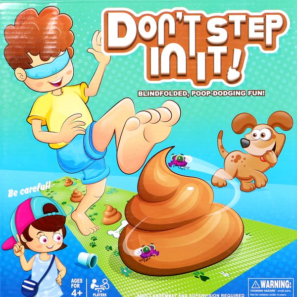 

step in the fewest poops to win don't step in it family party game toy set funny practical joke toy gift for children y200428