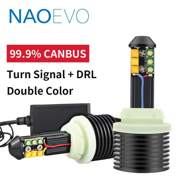 

naoevo p21w led t20 py21w canbus w21w 7440 ba15s 1156 no error 3000lm bau15s no hyper flash double color turn siganl drl light