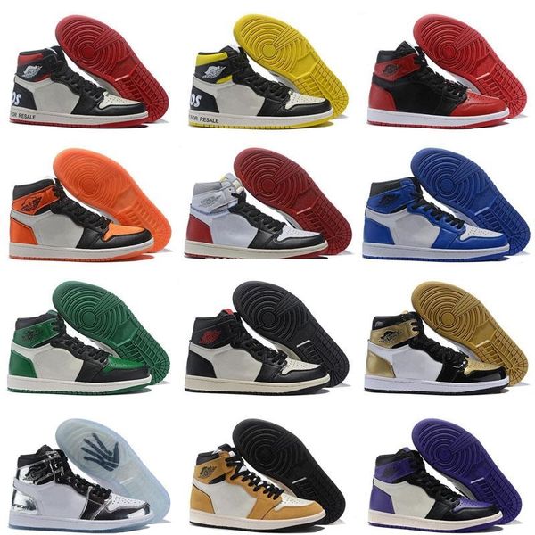 

1 royal high og banned black bred red basketball shoes toe 3 mandarin duck 1s purple pine green bred shadow unc j1 sneakers