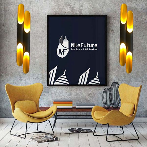 2019 Modern Replica Design Lamp Delightfull Coltrane Wall Lamp Black Gold Inclined Wall Light Up Down Aluminum Pipe Wall Lights From Szq15302863010