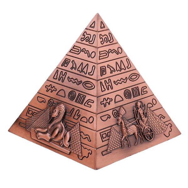 

metal handicrafts egyptian pyramids building model bookshelf ornament