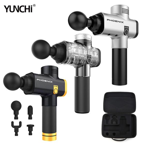 

low noise muscle massage gun deep tissue therapy with 4 massage heads 3 levels speed pain relief relaxation with eva travel box