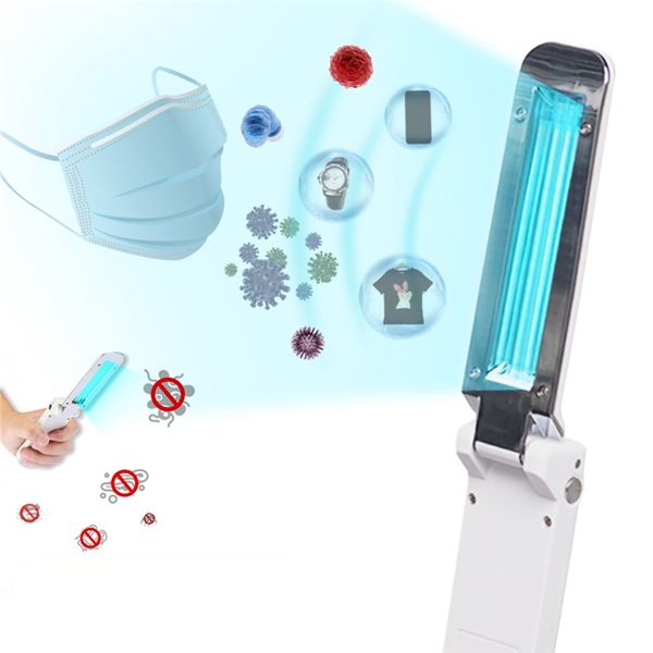 

2 Вт портативный дезинфицирующее средство ультрафиолетовый УФ стерилизатор свет складная стерилизационная лампа ультрафиолетовый свет дезинфицирует лампу убить бактериальных клещей клеща