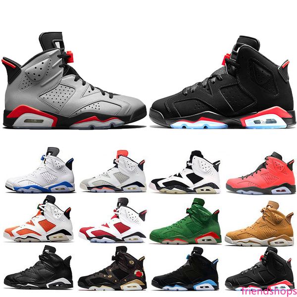 

new arrival reflective bugs bunny bred 6 6s basketball shoes for men tinker unc black cat carmine mens designer trainer sports sneakers 7-13