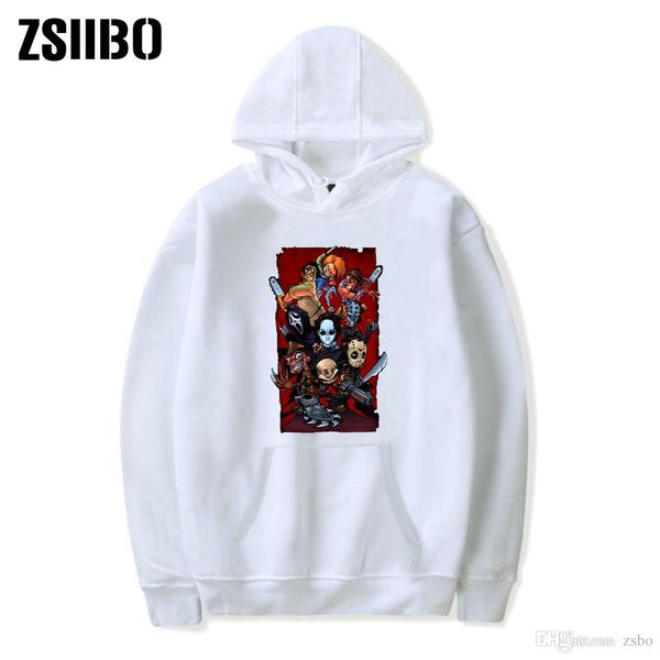 

women designer clothes halloween selling saw series printed round-neck guard clothes leisure winter women hoodie dhbowy20, Black
