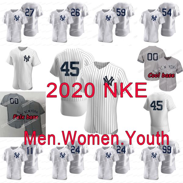 

45 gerrit cole 2020 jerseys dj lemahieu aaron judge brett gardner gleyber torres urshela stanton luke voit gary sanchez aroldis chapman, Blue;black