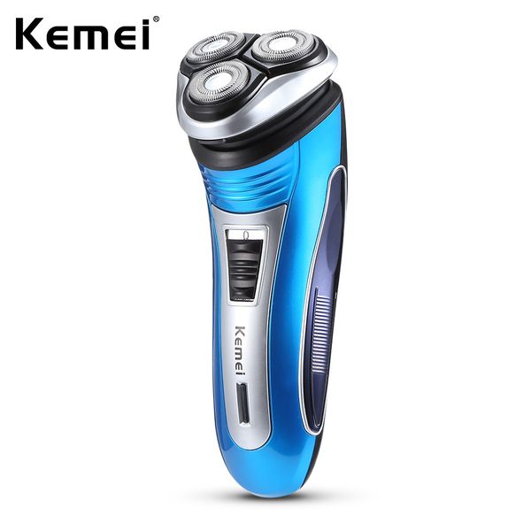 

kemei km - 2801 electric shavers men rechargeable triple floating electric razor shaver face care men beard trimmer