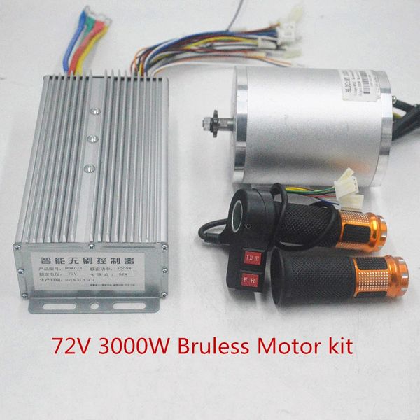 

72v 3000w motor scooter with bldc controller 50a 3-speed throttle for ebike e-car engine motorcycle part