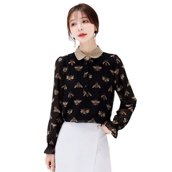 

пеанй ион Ѭђбака девока оп 2020 нов дам блђз мода ol ион блђзки, White