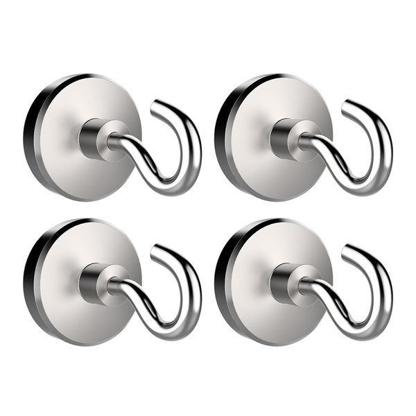 

4pcs magnetic hooks hangers for bathroom kitchen bedroom garage