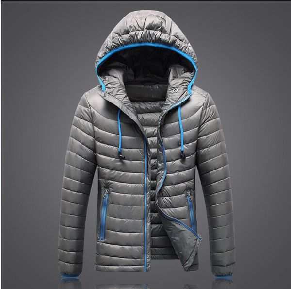 

Мужчины Женщины Классический бренд вскользь пуховик Блестящих матовый вниз паль