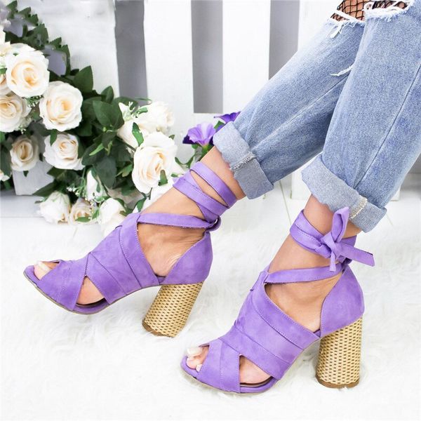 

Women Pumps Ankle Cross Strap Sandals Shoes Woman Ladies Pointed Toe 2020 High Heels Dress Party Shoes, Blue