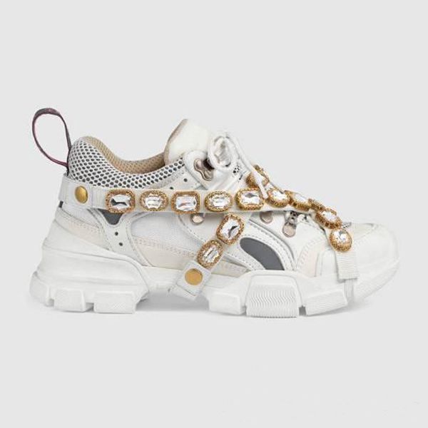 

casual shoes 2019 New products Designer leather fashion Bandage Men's and women's sports shoes mens women Diamonds shoes 42 45