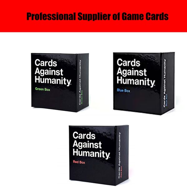 

Again t card game red box blue box green box toy for game card
