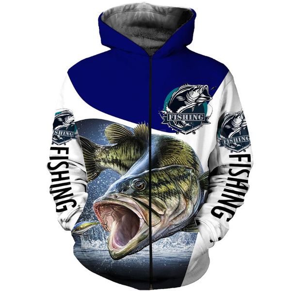 

fashion animal fishing art harajuku casual tracksuit funny 3d print zipper/hoodie/sweatshirt/jacket/mens womens drop shipping, Black
