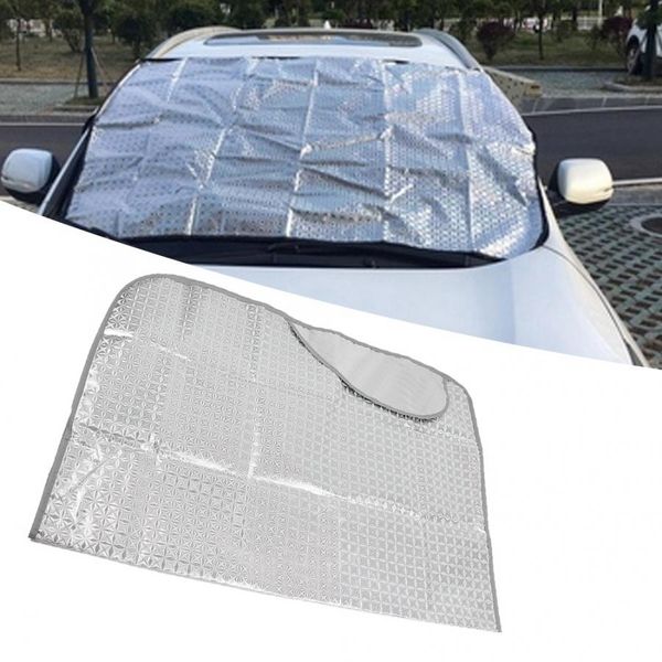 

folding car window front rear sun shade visor windshield screen block cover protector sun visor aluminum film car shade
