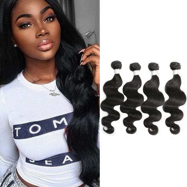Dressmaker Malaysian 4 Bundles Human Hair Extensions Body Wave