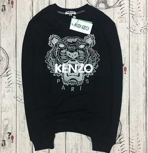 

wholesale the best quality K*Z* Prais brand Embroidered tiger head logo sweater O-Neck pullover Terry sweatershirt jimpers original