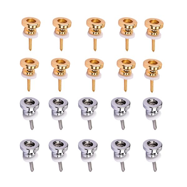 

20 x bass guitar bridge mount screw with guitar strap for guitar lovers, Black;brown