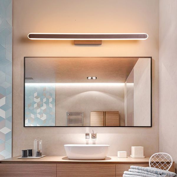 

modern led mirror lights 0.4m~1.2m wall lamp bathroom lights bedroom headboard wall sconce lampe deco anti-fog espelho banheiro