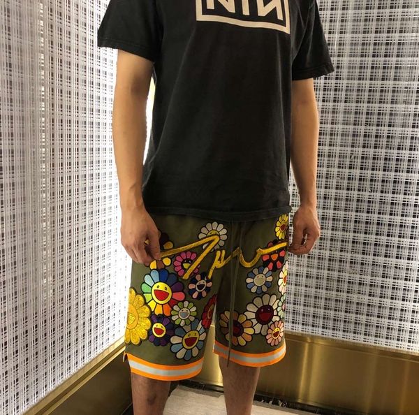 

20ss new fancy handmade embroidered mkszy shorts men women pants