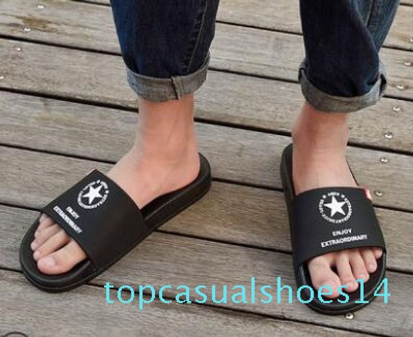 

2018 325 10 black indorr men slipper lightweight men shoes solid color big size t14