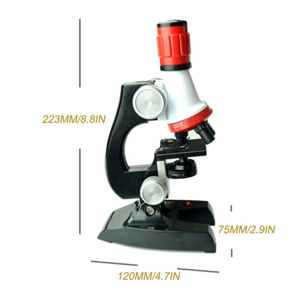 

led laboratory 1200 times home science educational toy children biological adjustable biology microscope learning educatio toys