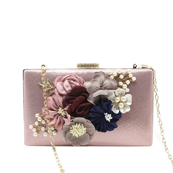 

designer handbags women shoulder bags women evening bag ladies flower wedding clutches female pink black clutch purse #zer