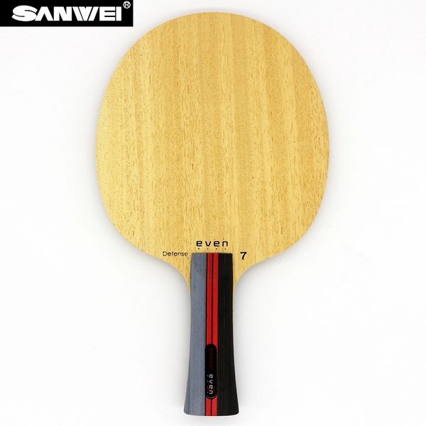 

table tennis blade sanwei even 7 defense 7 plywood for defensive pips-long/ pips-outpong racket bat paddle