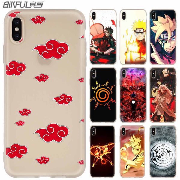 

phone cases silicone soft cover for iphone xi r 2019 x xs max xr 6 6s 7 8 plus 5 4s se anime naruto