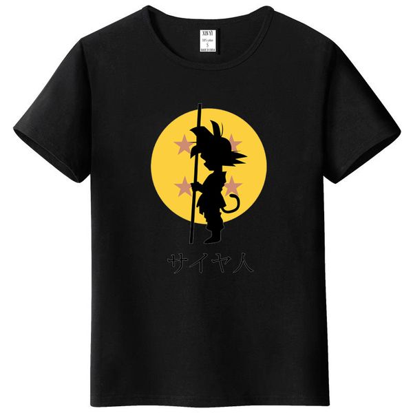 

new fashion 2018 100% cotton the print funny men t shirt to beat goku-krillin casual o-neck mens tshirt, White;black