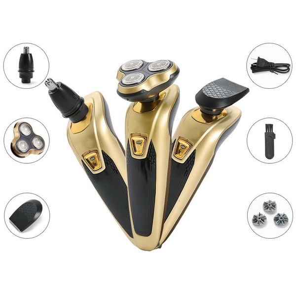 

electric razor shaving machine shaver for men barbeador 3 in 1 rechargeable electric shaver hair trimmer face care