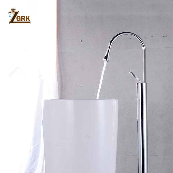 

zgrk brass bathtub faucet floor mounted swive spout tub mixer tap with handshower handheld bath shower mixer water set