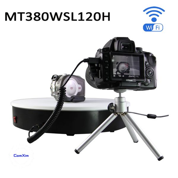 Freeshipping MT380WSL120H IR+WiFi+Shutter Elektrischer Plattenspieler, unterstützt SLR-Kamera, 360-Grad-Foto, Schmuckfoto, kulturelle Reliktziffer, digitales Museum