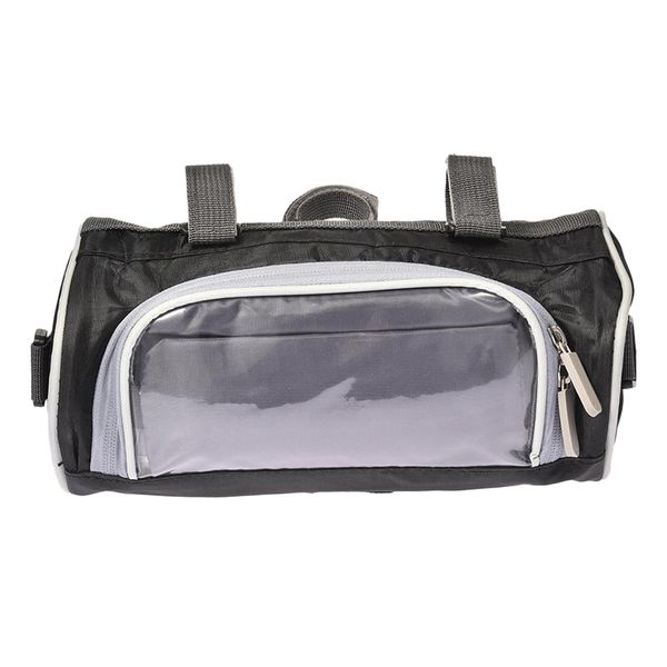 

motorcycle bicycle handlebar bag portable motorbike bicycle tools storage shoulder pack handbag with transparent phone pouch case