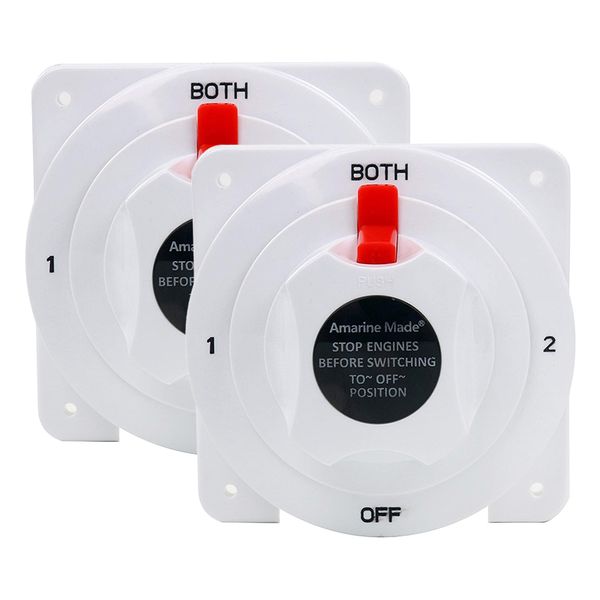 

12-36v battery selector switch white distribution marine boat battery switch dropship auto rv parts automobiles accessories