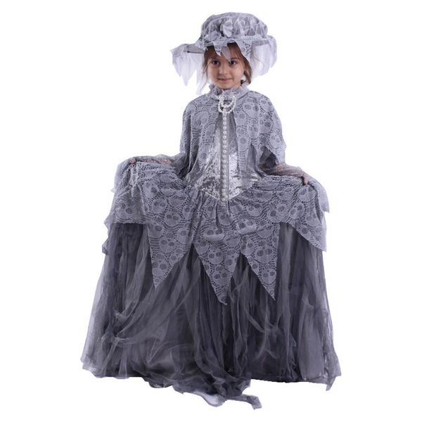 KIDS BRITISH VICTORIAN SERVANT MAID Age 5-10 Girls Child Fancy Dress Costume