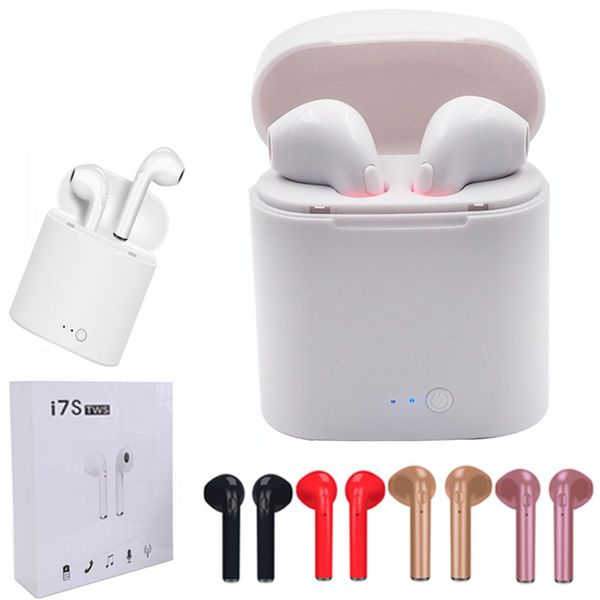 

i7 TWS Twins Wireles Наушники Мини Bluetooth V4.2 Наушники Стерео Наушники с микрофоном Зарядное