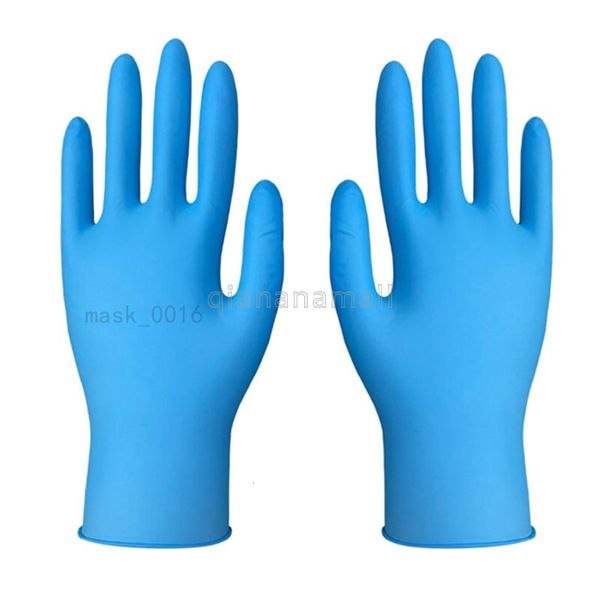 

disposable 100pcs ding qing gloves rubber latex laboratory oil and oil resistant factory pvc blue thin gloves for men and women