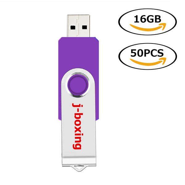 50x rotierend 16 GB USB -Flash -Laufwerke Hochgeschwindigkeits -Metall -Flash -Speicherstift für PC Laptop Tablet Daumenstiftantrieb Speiche 10 Farben kostenlos Versand