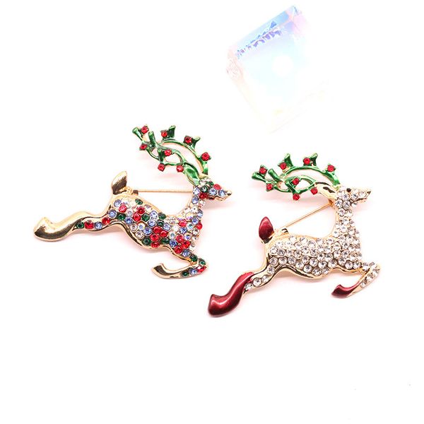 

milu brooch inlaid diamond lovely fawn brooch ornaments parts, Gray