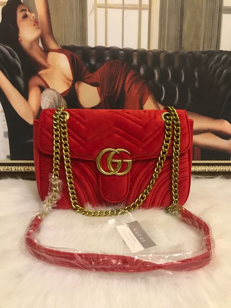 

Premium quality 5color famou brand female de igner houlder bag velvet chain bag