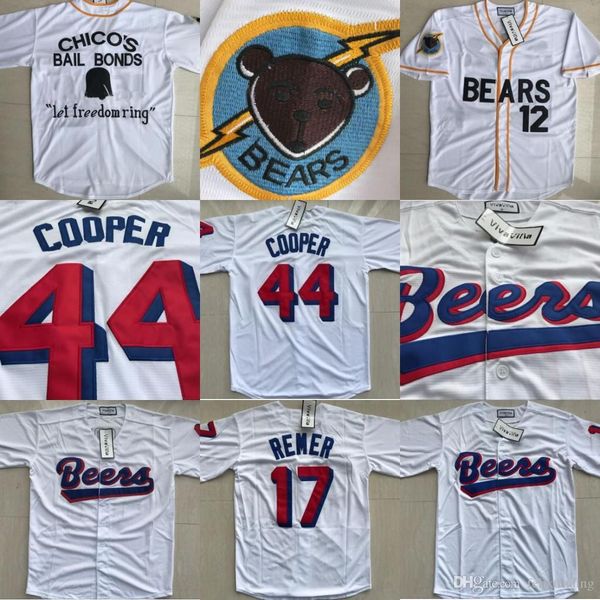 

Bad News Bears #12 Tanner Boyle #3 Kelly Leak Baseball Jersey44 Joe Cooper Baseball Jersey #17 Doug Remer Milwaukee Beers Moive Jerseys