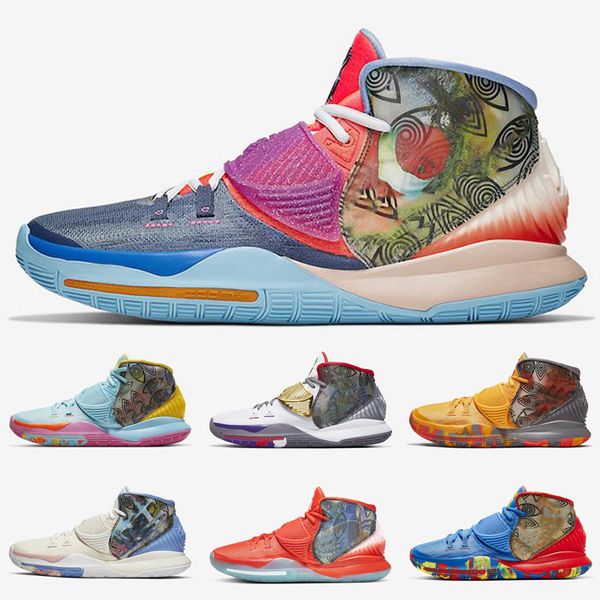 

kyrie 6 pre-heat nyc beijing new york tokyo la men basketball shoes 11 cities 6s designers heal to the world mens trainer